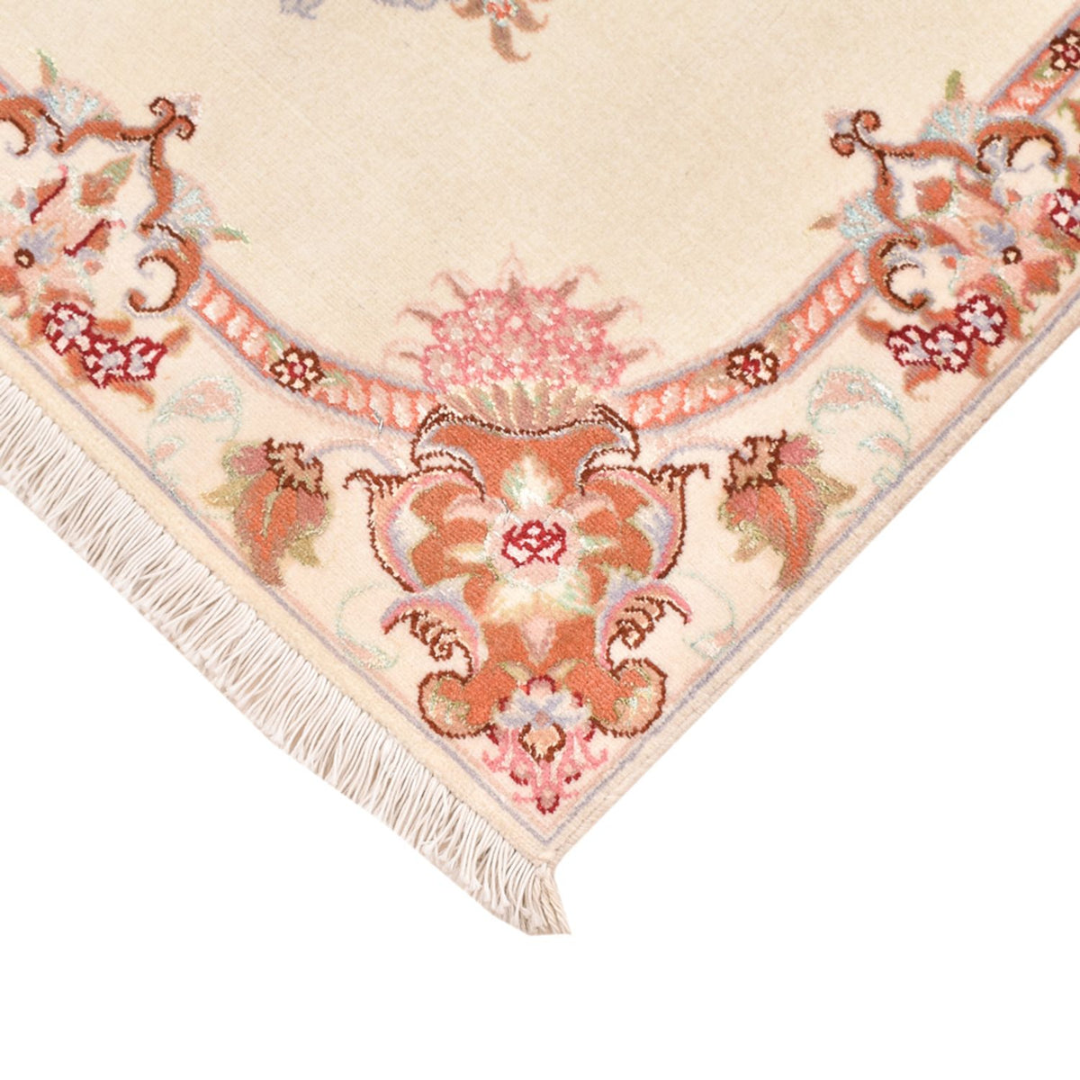 Persisk matta - Tabriz - Royal - 90 x 60 cm - grädde