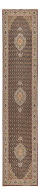 Runner Persisk matta - Tabriz - Royal - 390 x 82 cm - mörk beige
