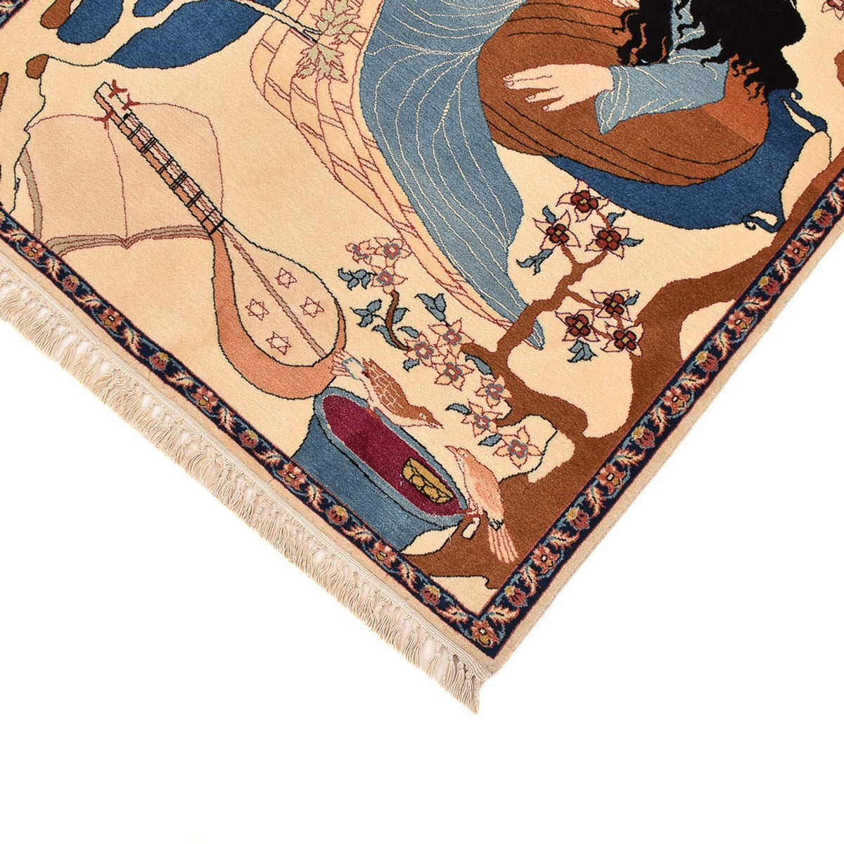 Persisk matta - Tabriz - Royal - 122 x 76 cm - flerfärgad