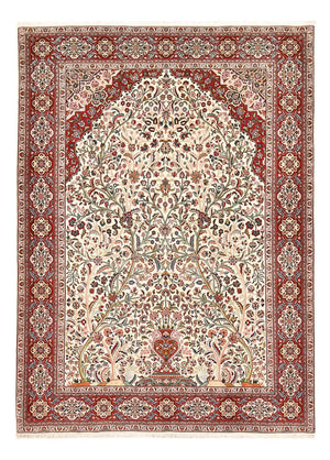 Persisk matta - Tabriz - Royal - 250 x 178 cm - grädde
