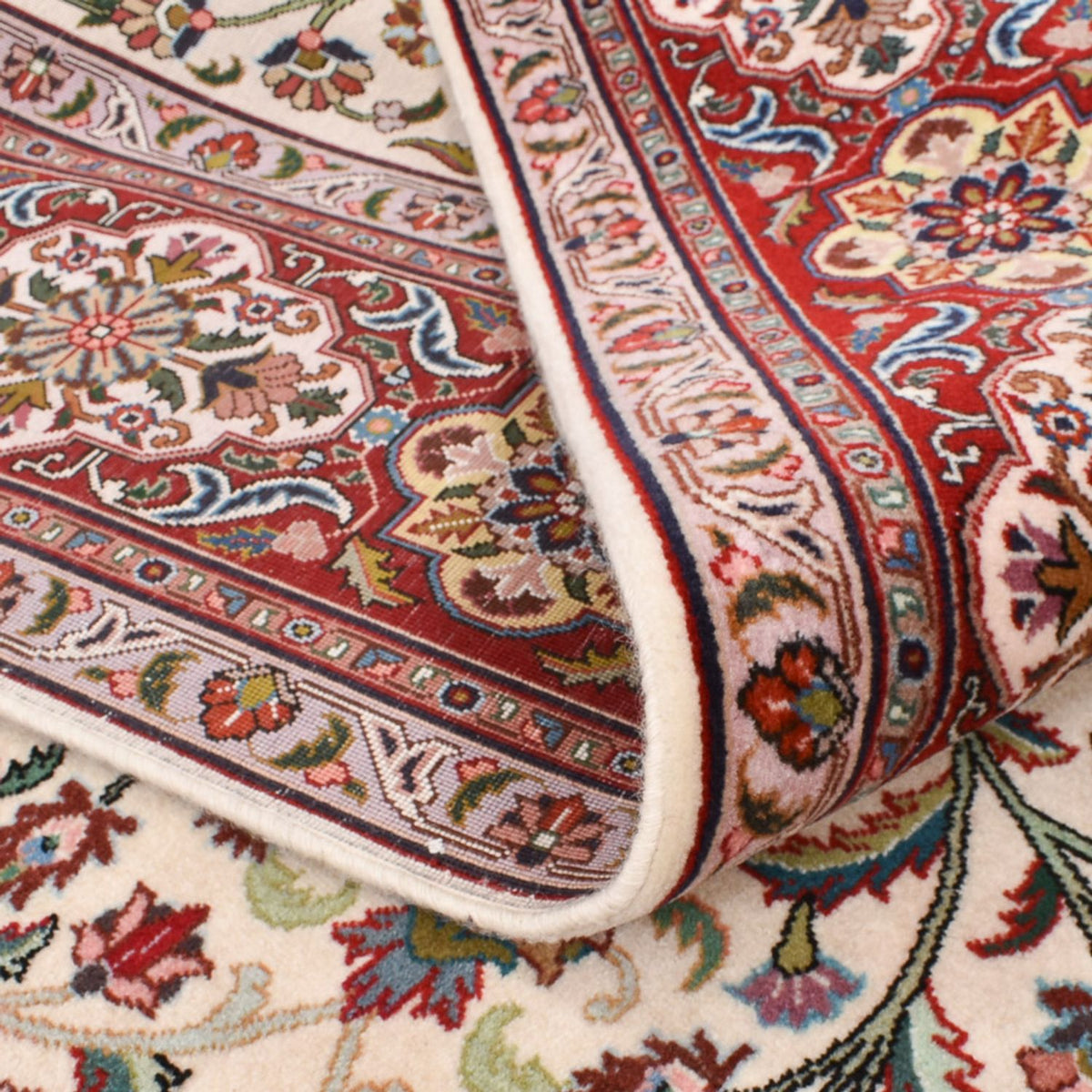 Persisk matta - Tabriz - Royal - 250 x 178 cm - grädde