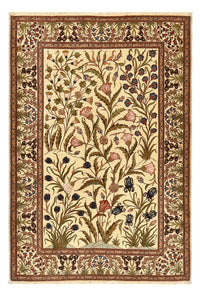 Persisk matta - Ghom - Kunglig - 202 x 136 cm - ljusbeige