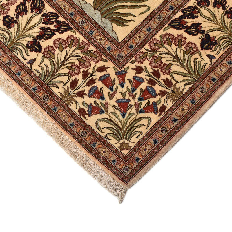 Persisk matta - Ghom - Kunglig - 202 x 136 cm - ljusbeige