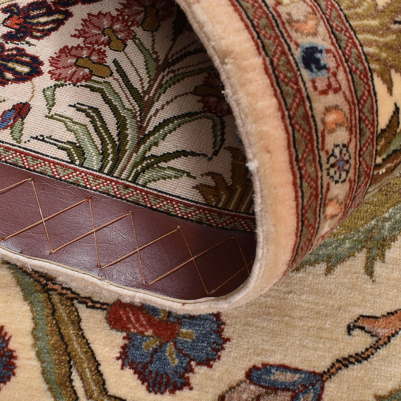 Persisk matta - Ghom - Kunglig - 202 x 136 cm - ljusbeige