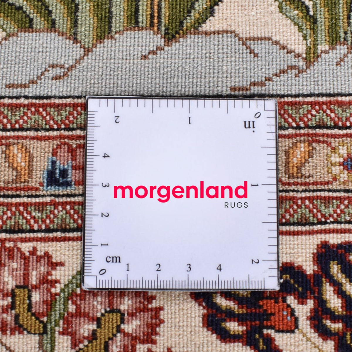 Persisk matta - Ghom - Kunglig - 202 x 136 cm - ljusbeige