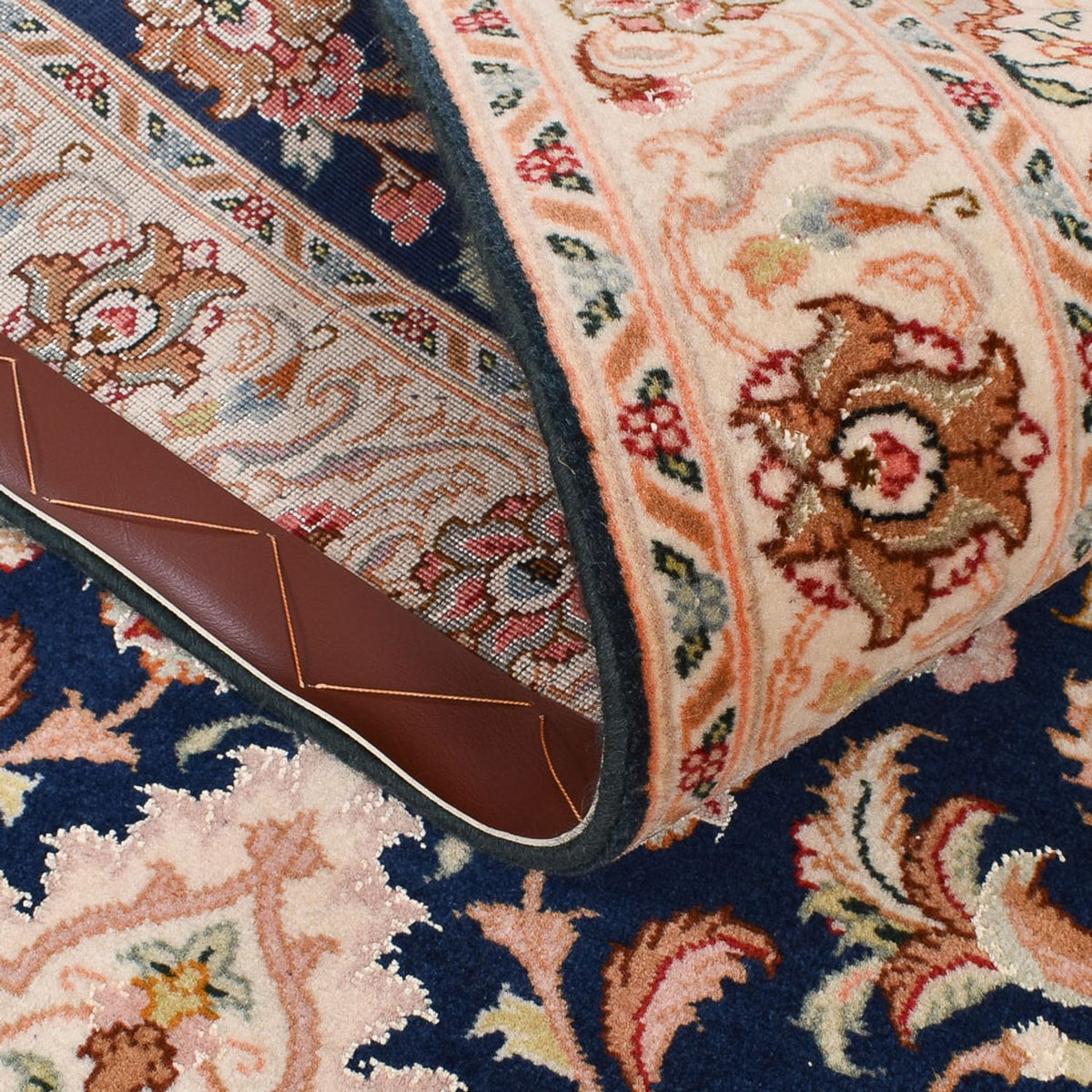 Runner Persisk matta - Tabriz - Royal - 310 x 82 cm - mörkblå