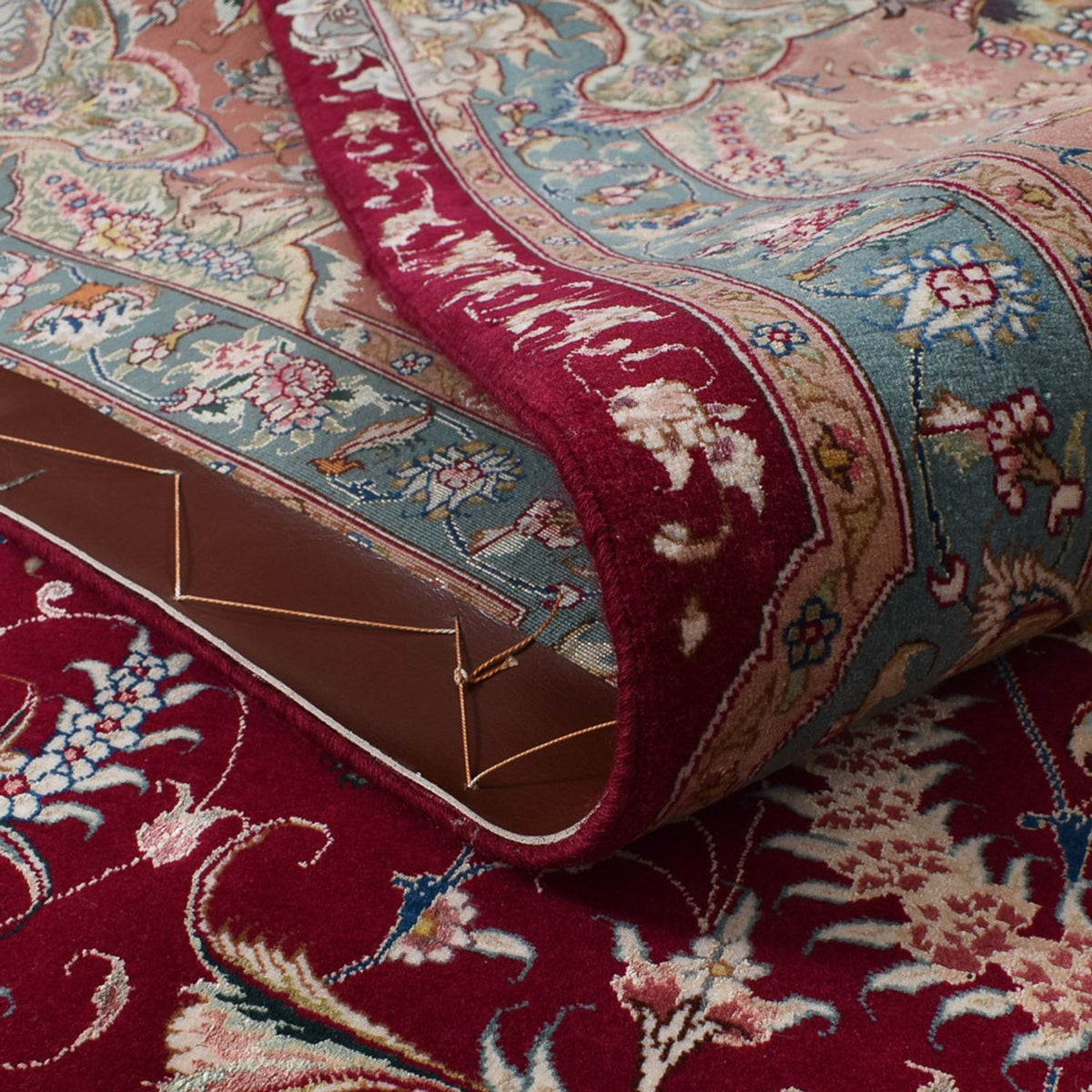 Persisk matta - Tabriz - Premium - 304 x 250 cm - röd