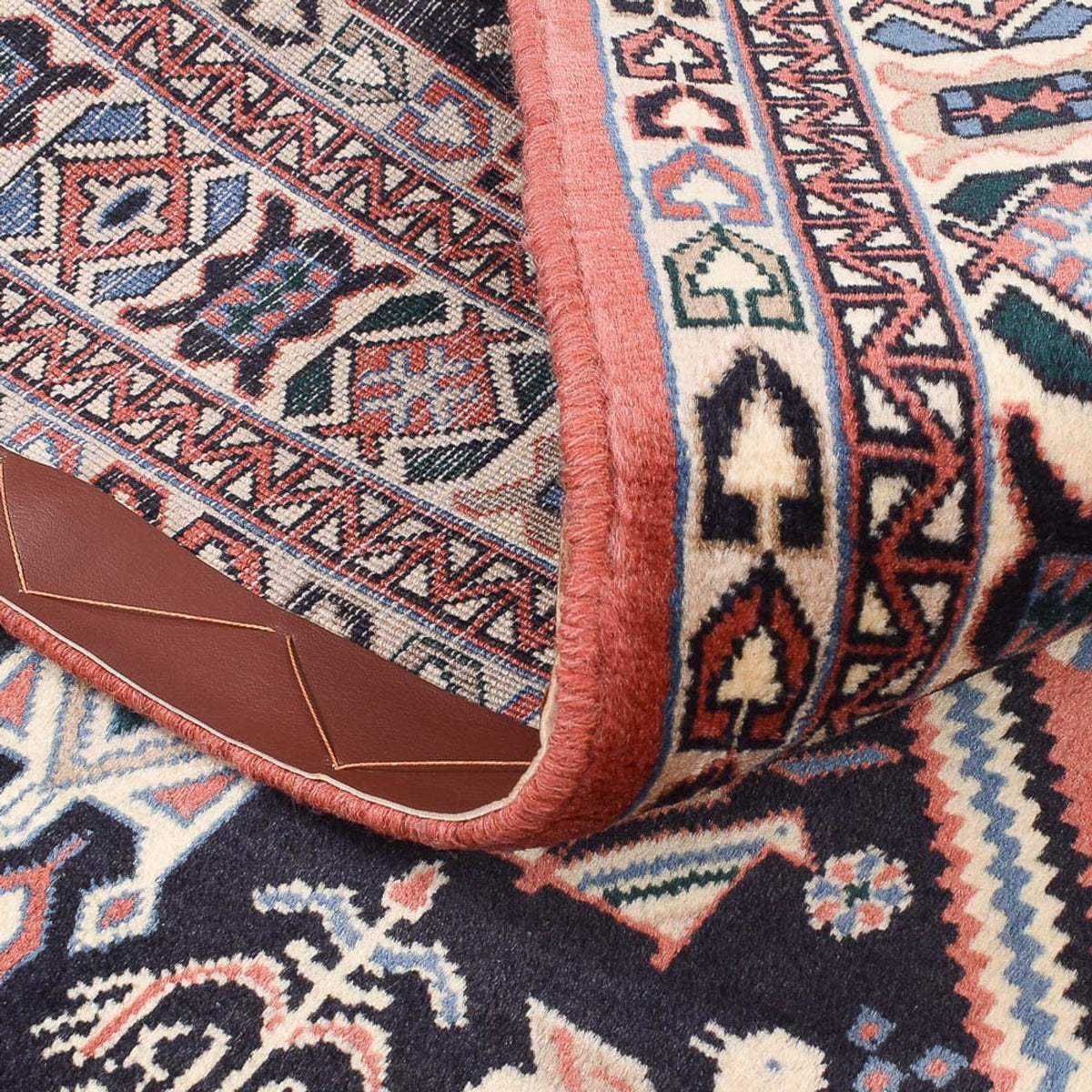 Gabbeh-matta - Kashkuli Persiska - 192 x 150 cm - mörkblå