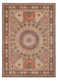 Persisk matta - Tabriz - Royal - 396 x 298 cm - mörk beige