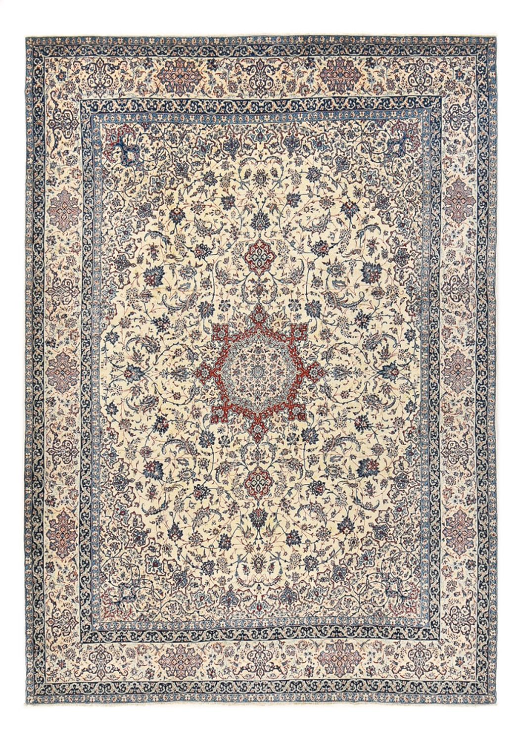 Persisk matta - Isfahan - Premium - 430 x 303 cm - grädde