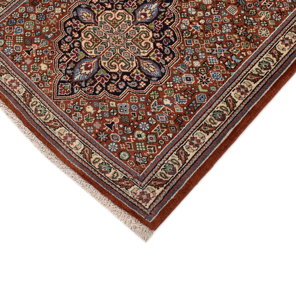 Runner Gabbeh-matta - Kashkuli Persiska - 405 x 80 cm - mörk beige