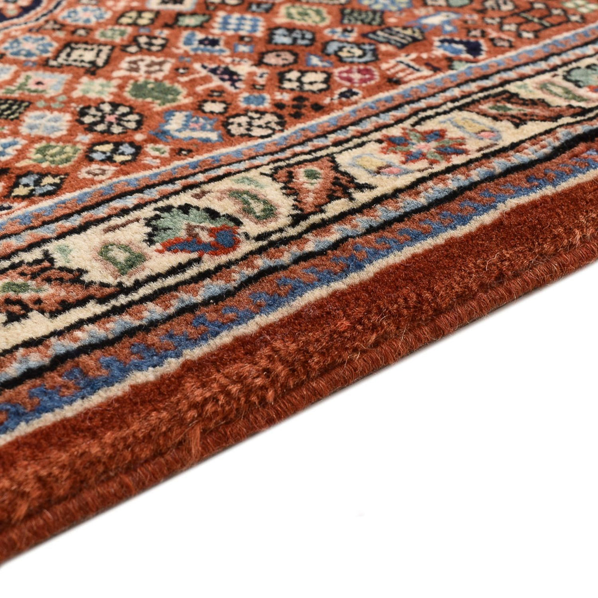 Runner Gabbeh-matta - Kashkuli Persiska - 405 x 80 cm - mörk beige