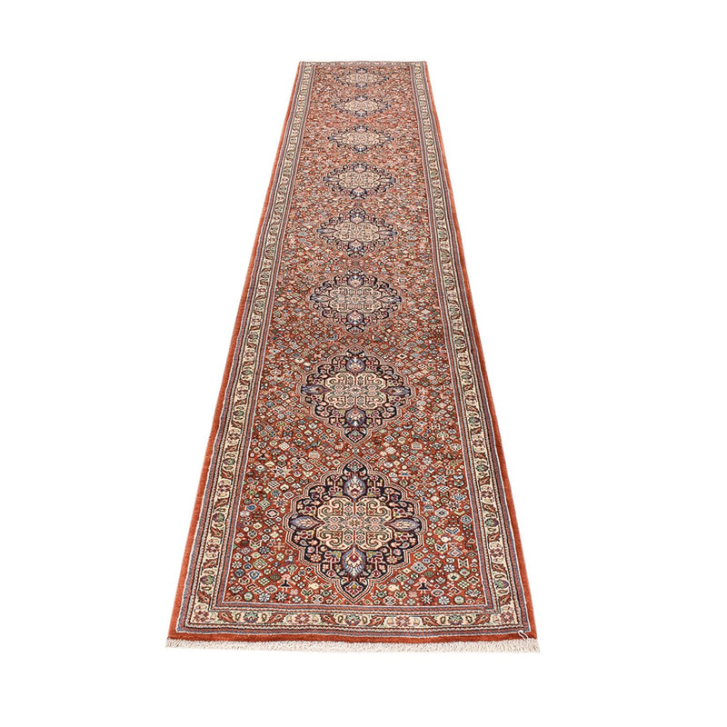 Runner Gabbeh-matta - Kashkuli Persiska - 405 x 80 cm - mörk beige