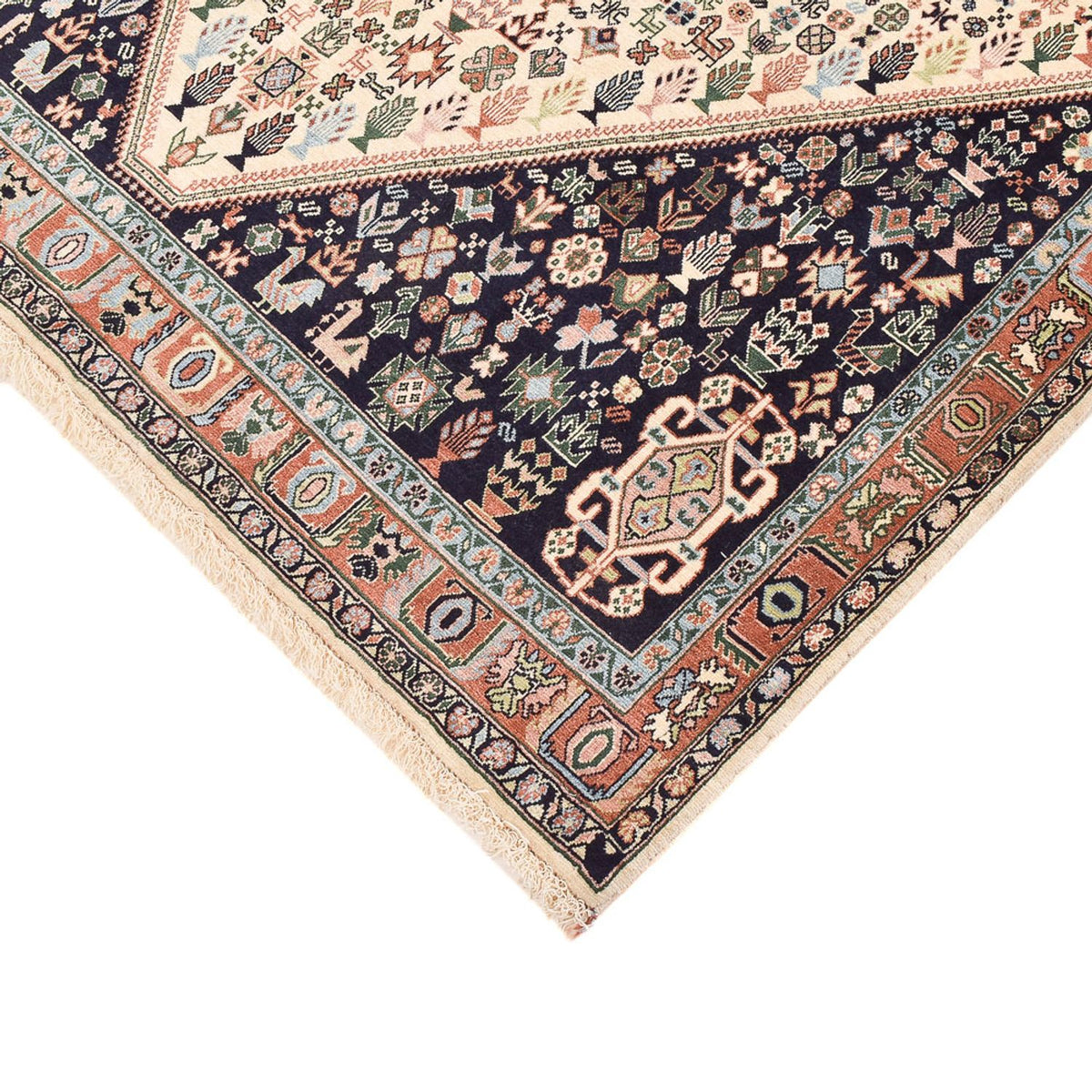 Gabbeh-matta - Kashkuli Persiska - 209 x 145 cm - mörkblå