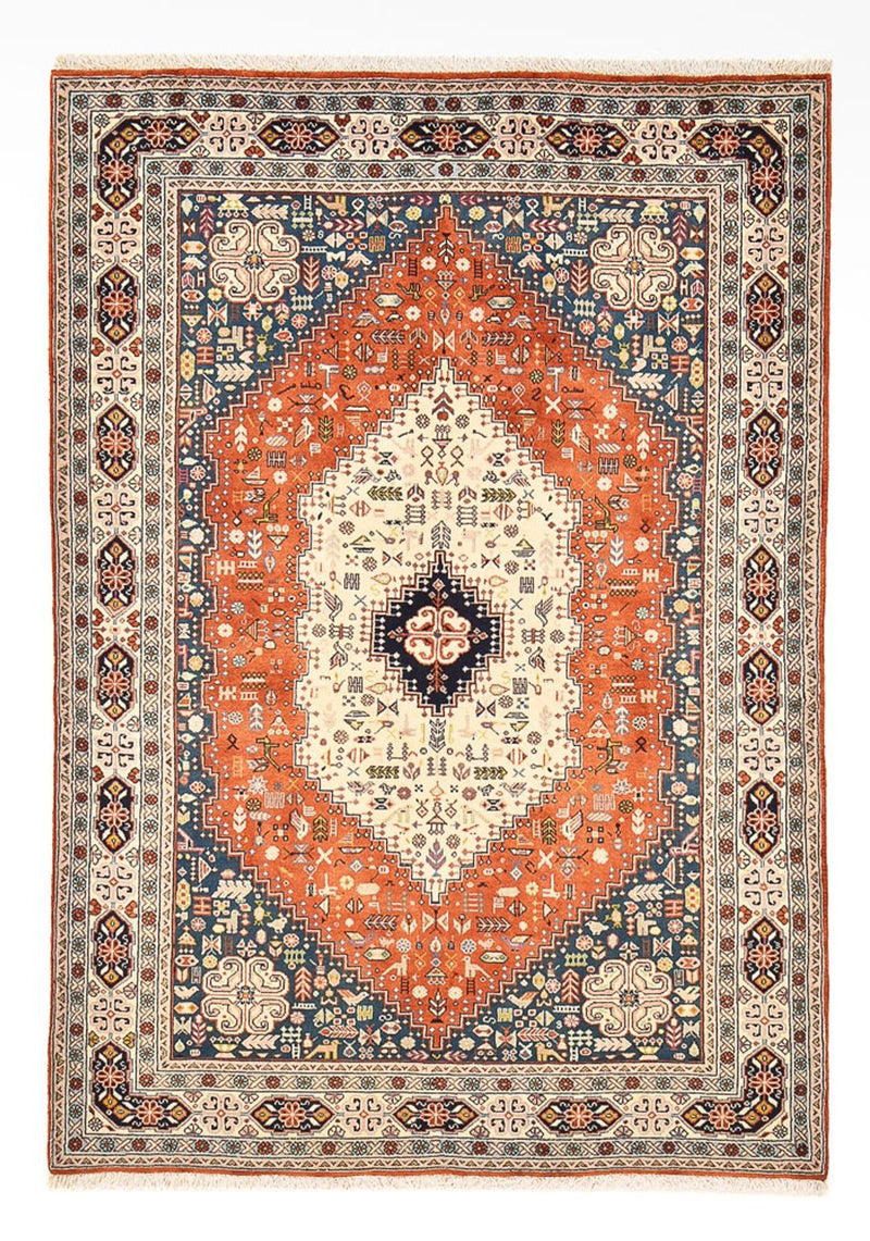 Gabbeh-matta - Kashkuli Persiska - 205 x 147 cm - flerfärgad