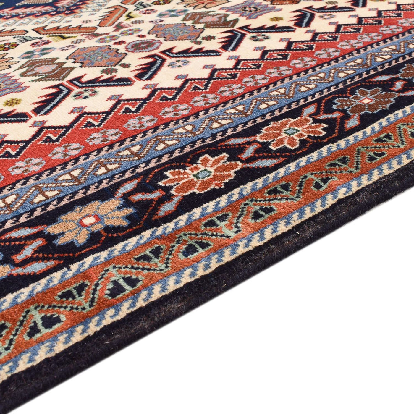 Gabbeh-matta - Kashkuli Persiska - 212 x 143 cm - flerfärgad