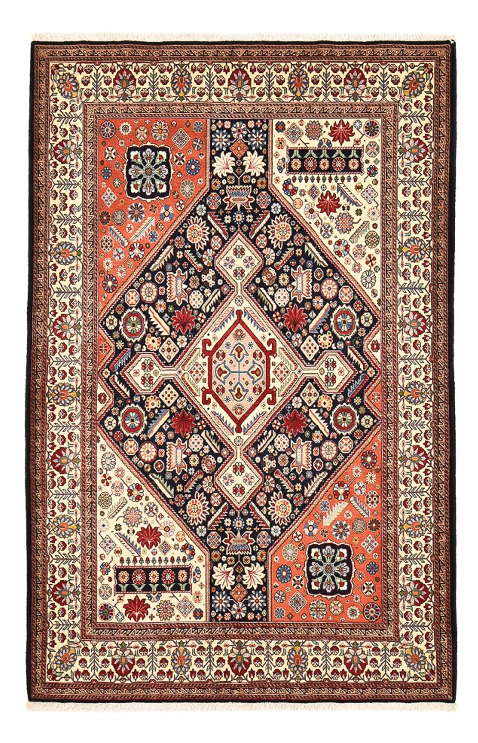 Gabbeh-matta - Kashkuli Persiska - 219 x 146 cm - flerfärgad
