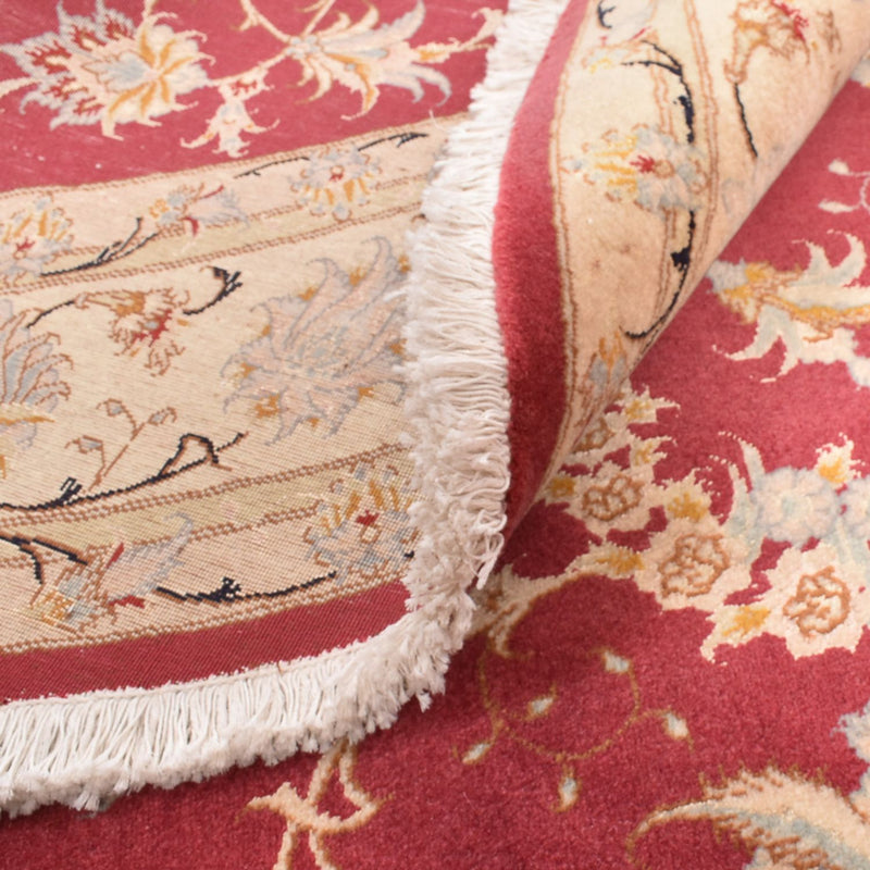 Persisk matta - Tabriz - Royal runt  - 200 x 200 cm - röd