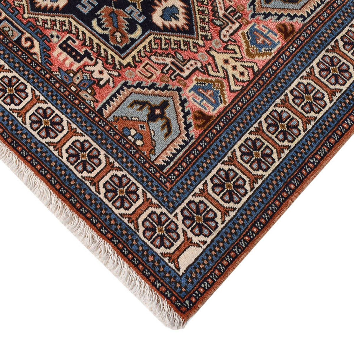 Persiska mattor - Keshan - 183 x 130 cm - ljusröd