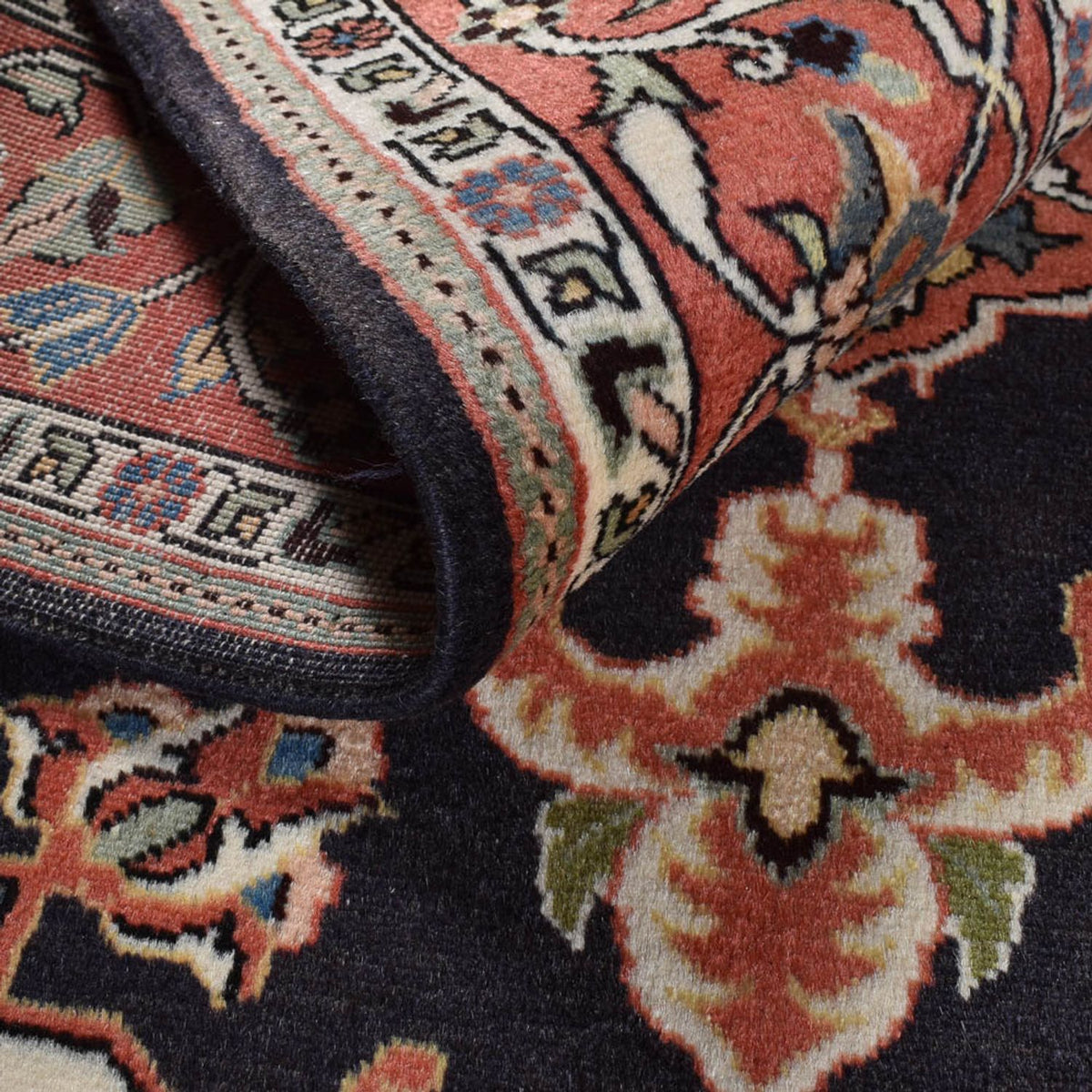 Persisk matta - Nomadic - 196 x 140 cm - mörkblå