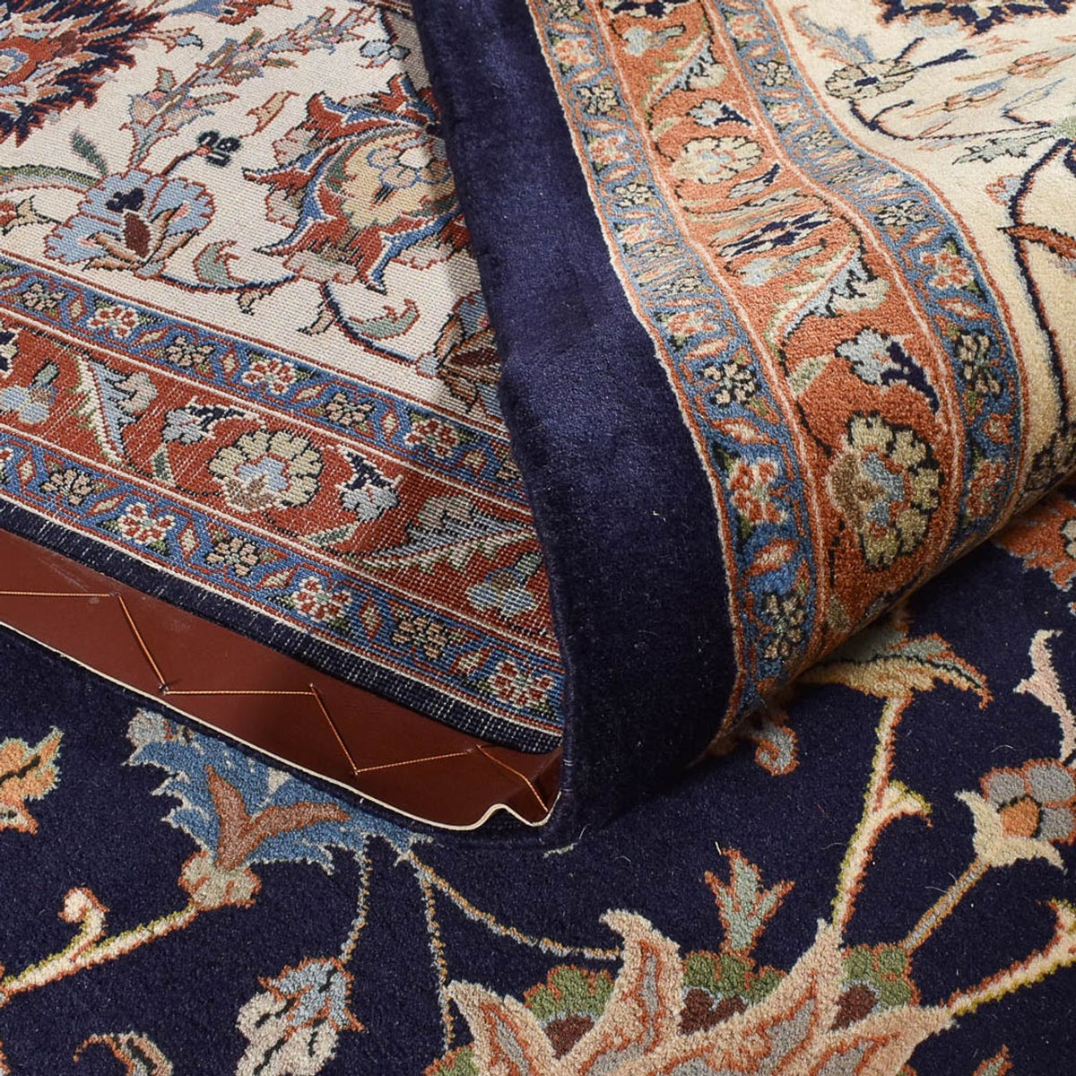 Persisk matta - Classic - Kungliga - 387 x 300 cm - mörkblå