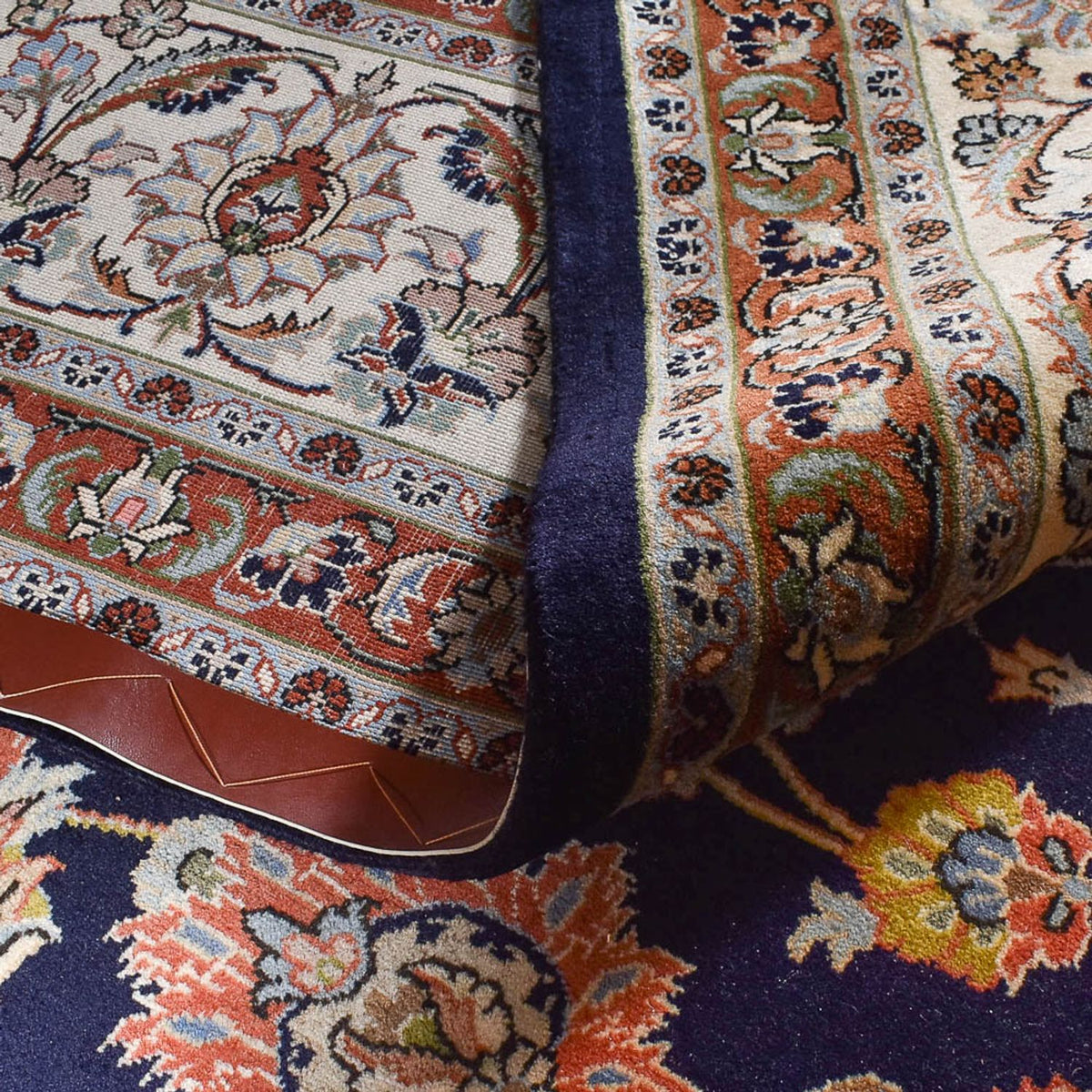 Persisk matta - Classic - Kungliga - 390 x 300 cm - mörkblå