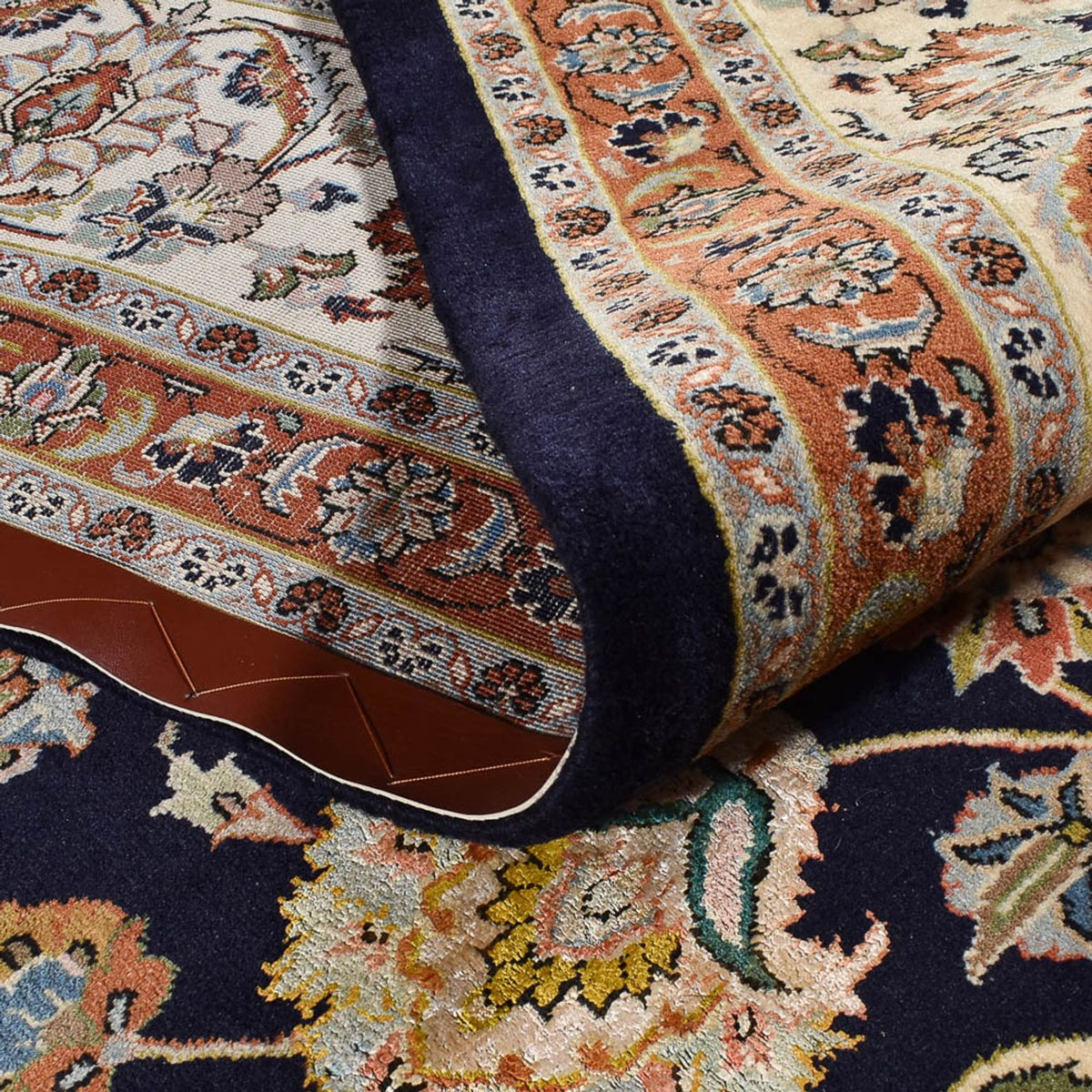 Persisk matta - Classic - Kungliga - 390 x 298 cm - mörkblå