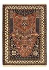 Kashkuli Mattan 111x154cm - Persisk matta - Rektangulär / Flerfärgad / 111 x 154 cm Rektangulär