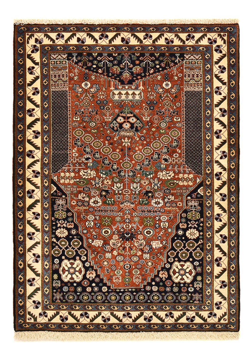 Gabbeh-matta - Kashkuli Persiska - 154 x 111 cm - flerfärgad