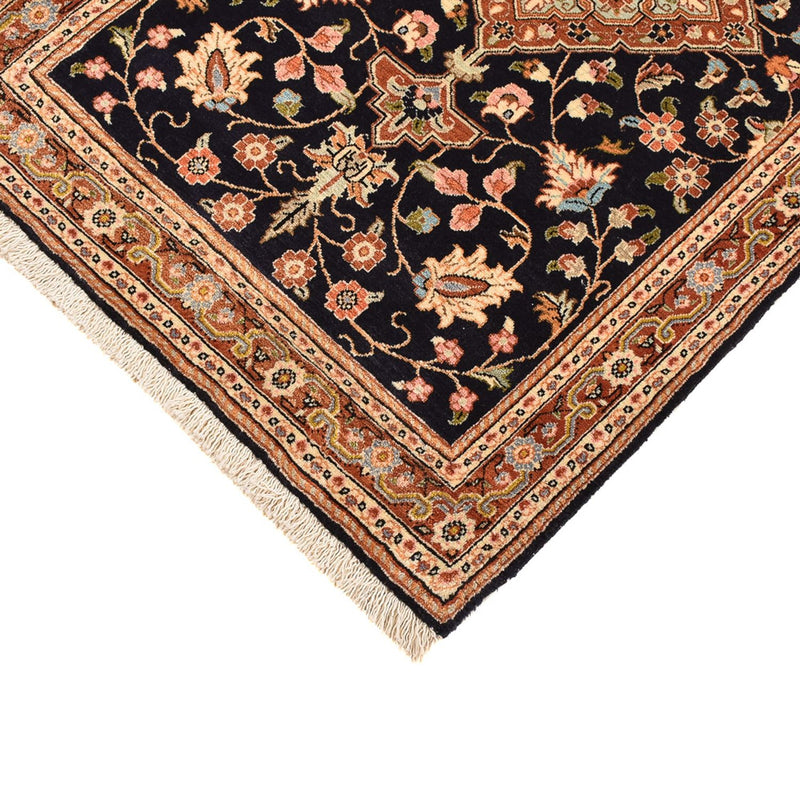 Persisk matta - Ghom - 105 x 70 cm - mörkblå