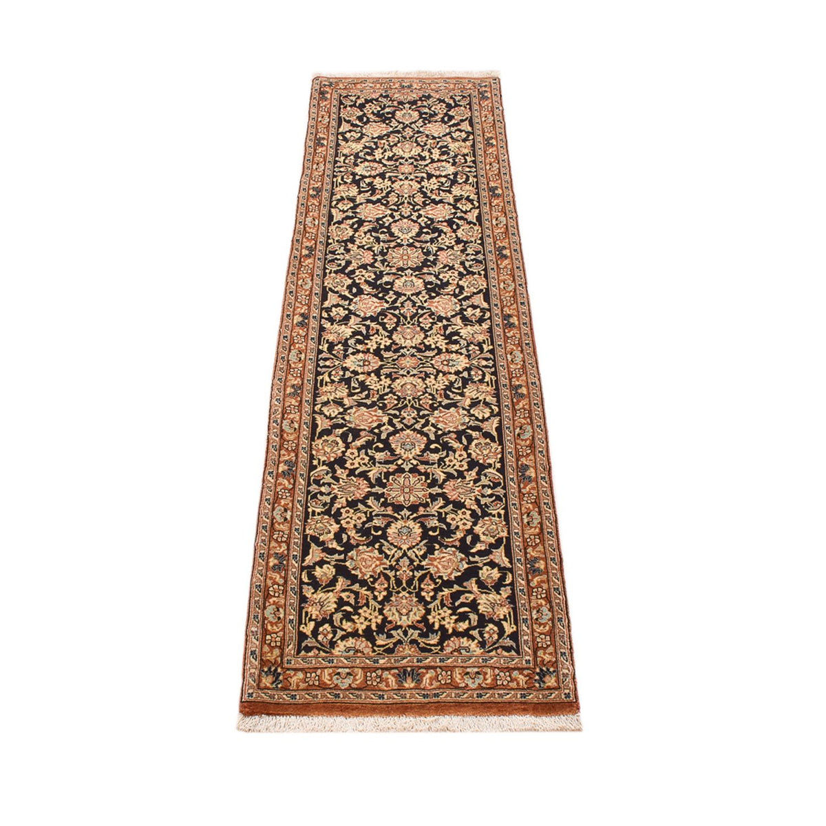 Runner Persisk matta - Ghom - Kunglig - 210 x 50 cm - mörk beige