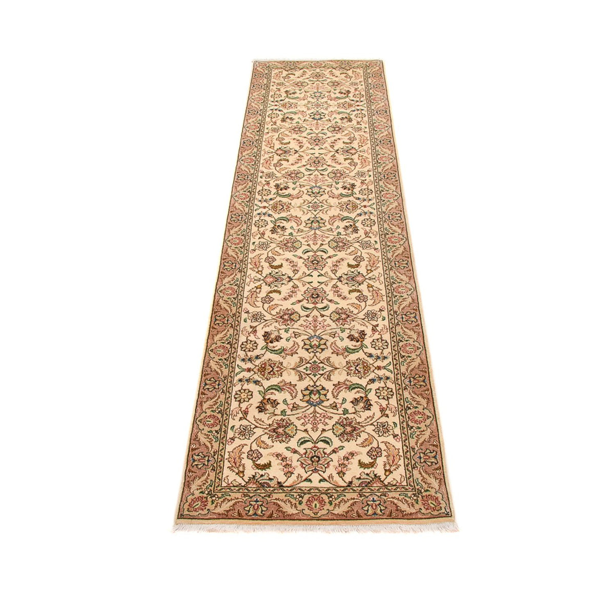 Runner Persisk matta - Tabriz - Royal - 293 x 68 cm - karamell