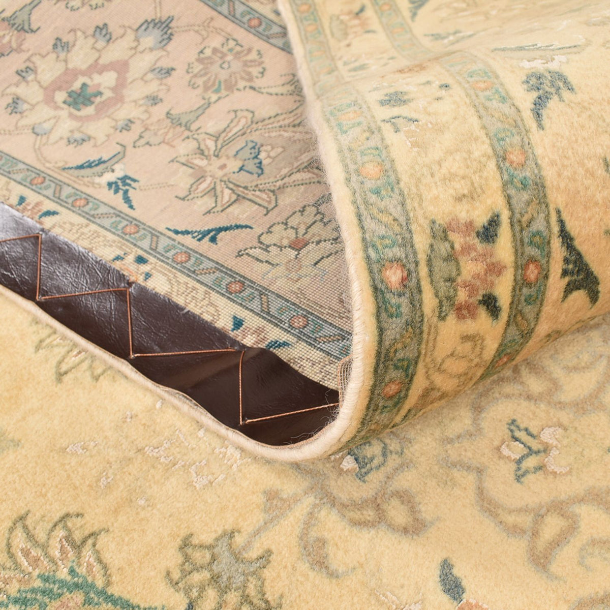 Persisk matta - Tabriz - Royal kvadrat  - 200 x 190 cm - gul