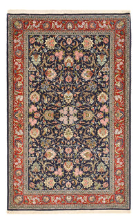 Persisk matta - Isfahan - Premium - 220 x 140 cm - mörkblå