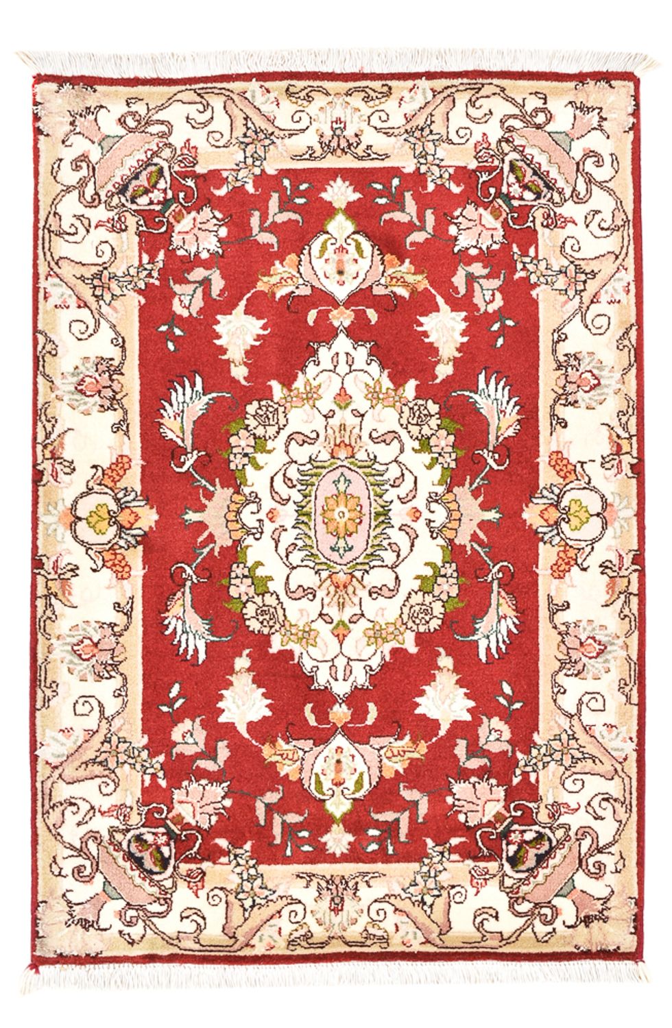 Persisk matta - Tabriz - Royal - 90 x 58 cm - röd
