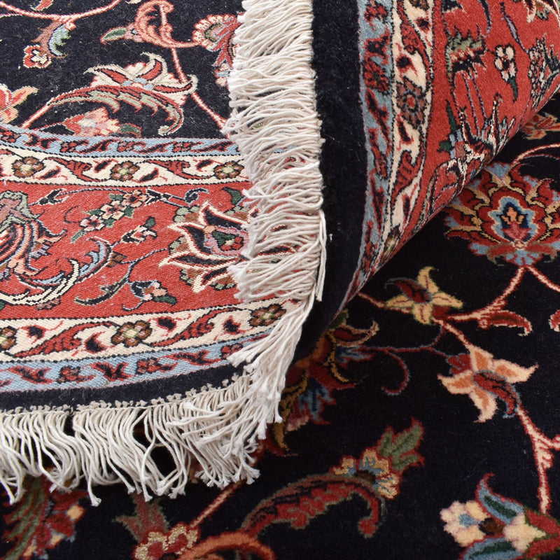 Persisk matta - Bijar runt  - 200 x 200 cm - mörkröd