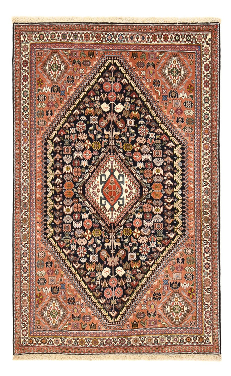 Gabbeh-matta - Kashkuli Persiska - 207 x 130 cm - mörkblå