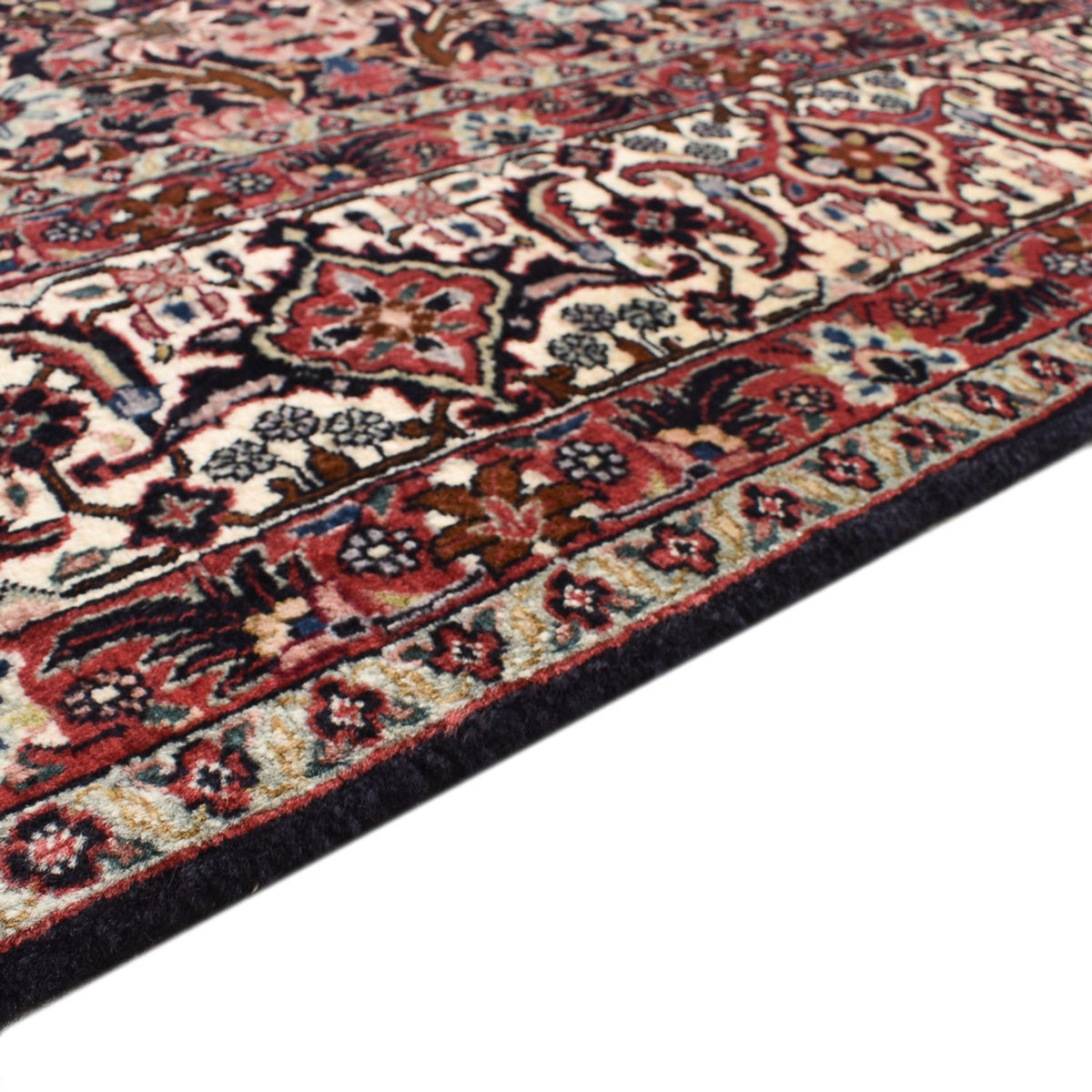 Bidjar Mattan 204x247cm - Persisk matta - mörkröd