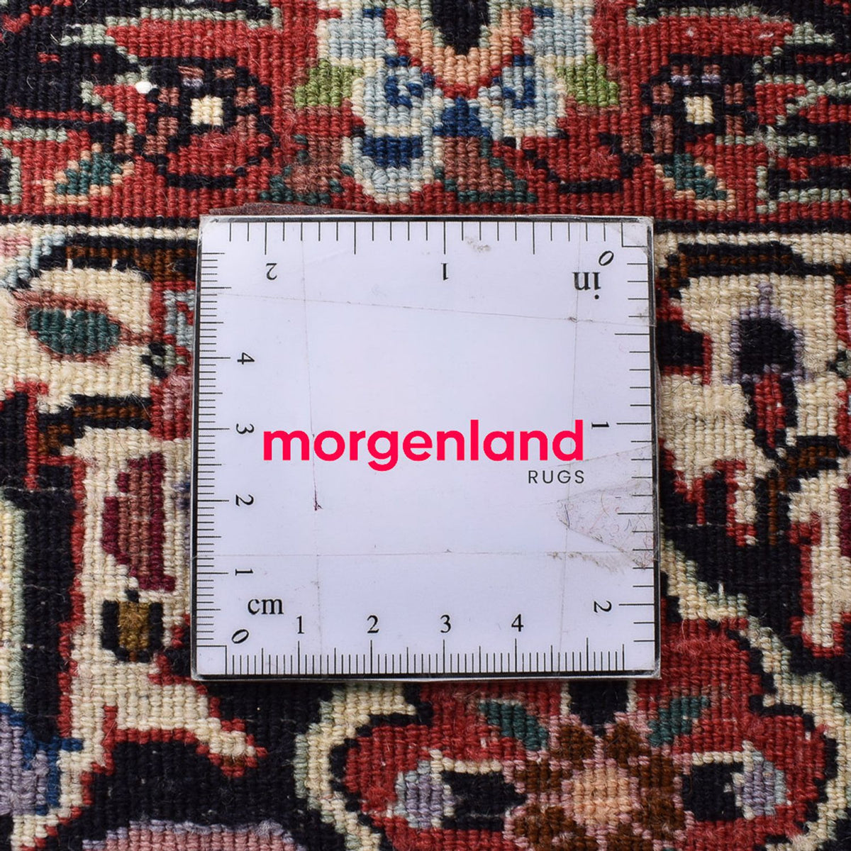 Persisk matta - Bijar - 247 x 204 cm - mörkröd