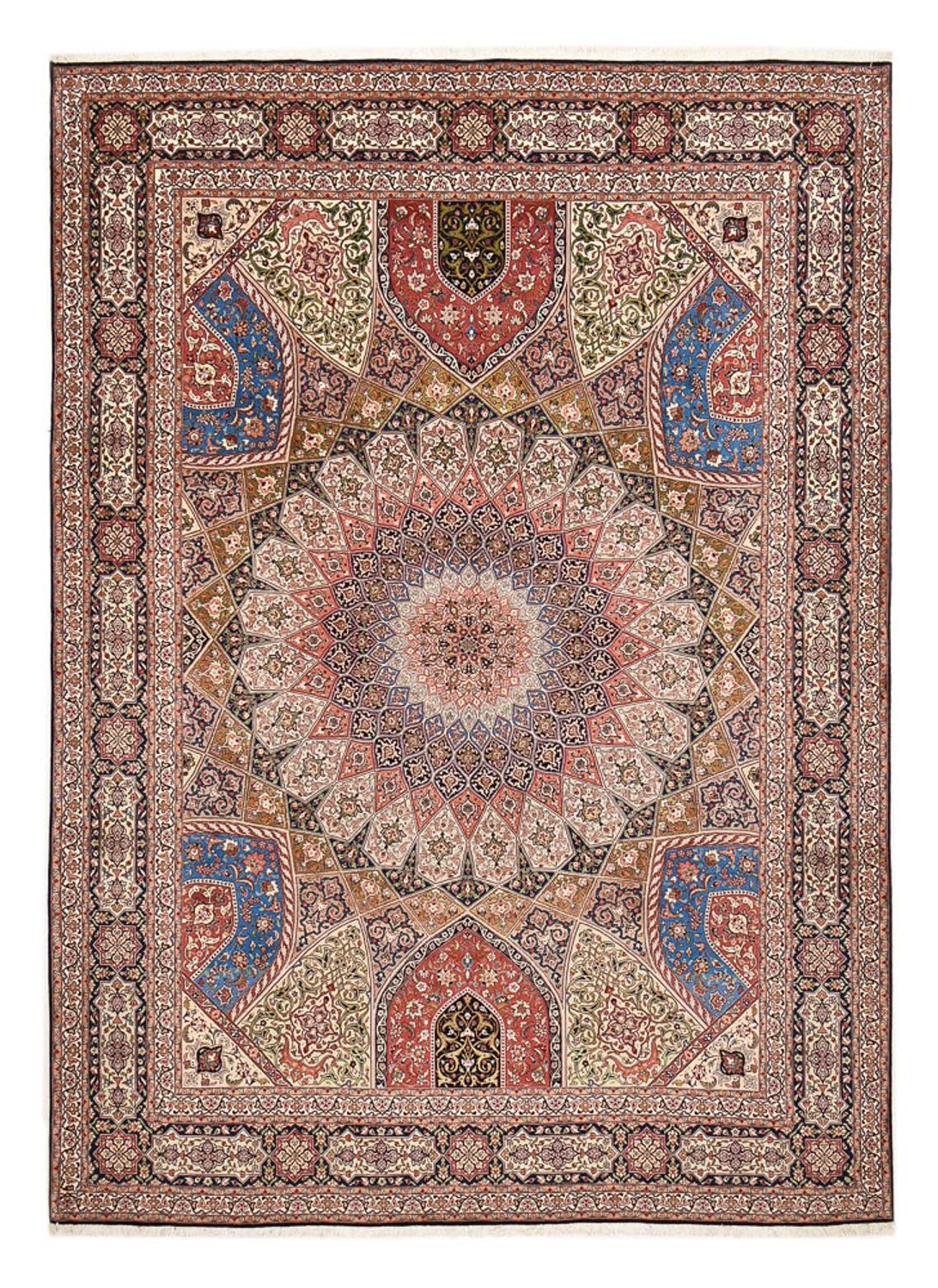 Persisk matta - Tabriz - Royal - 411 x 302 cm - flerfärgad