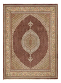 Persisk matta - Tabriz - Royal - 407 x 301 cm - mörk beige