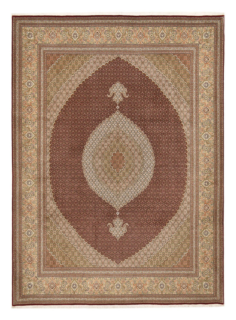 Persisk matta - Tabriz - Royal - 407 x 301 cm - mörk beige