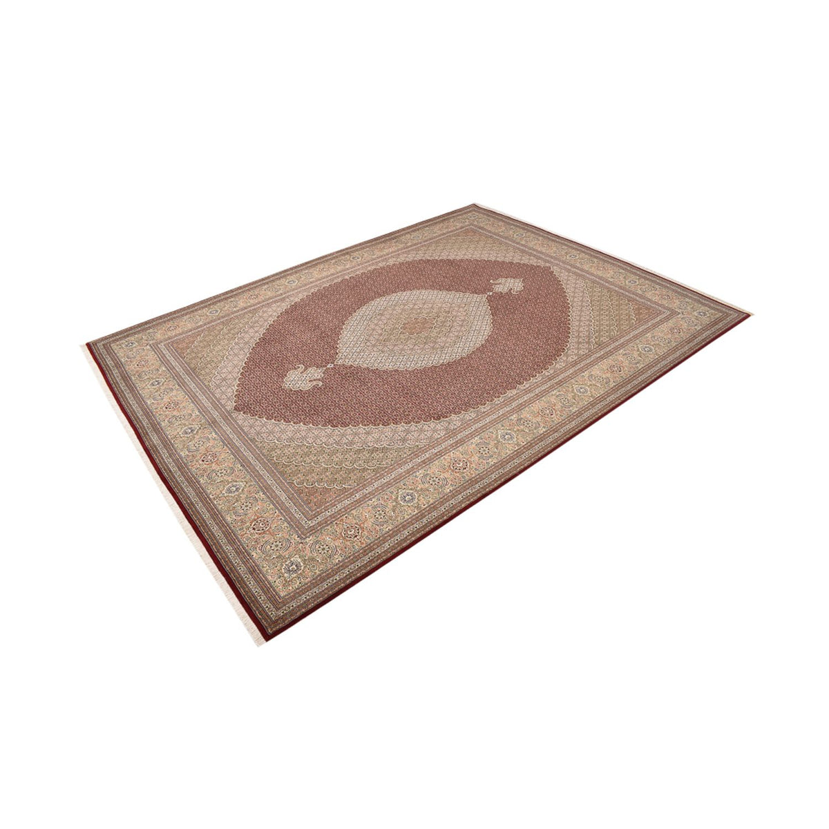 Persisk matta - Tabriz - Royal - 407 x 301 cm - mörk beige