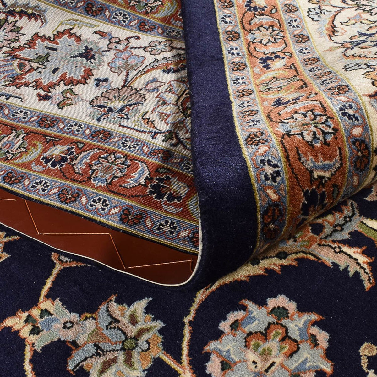 Persisk matta - Classic - Kungliga - 394 x 296 cm - mörkblå