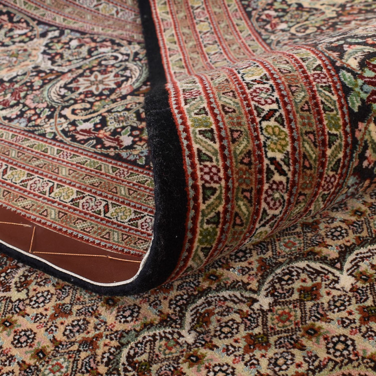 Persisk matta - Tabriz - Royal - 400 x 300 cm - mörk kamel