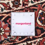 Persisk matta - Bijar runt  - 150 x 150 cm - mörkröd