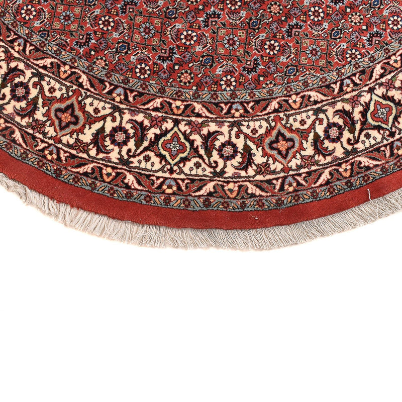 Persisk matta - Bijar runt  - 170 x 170 cm - mörkröd