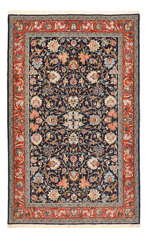 Persisk matta - Isfahan - Premium - 226 x 136 cm - mörkblå