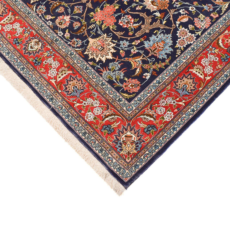 Persisk matta - Isfahan - Premium - 226 x 136 cm - mörkblå