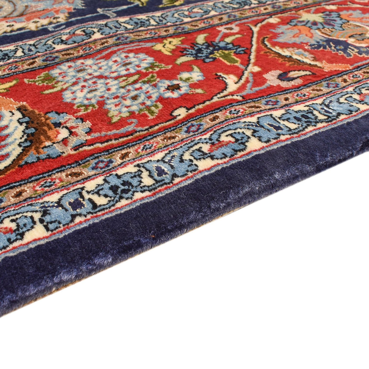 Persisk matta - Isfahan - Premium - 226 x 136 cm - mörkblå